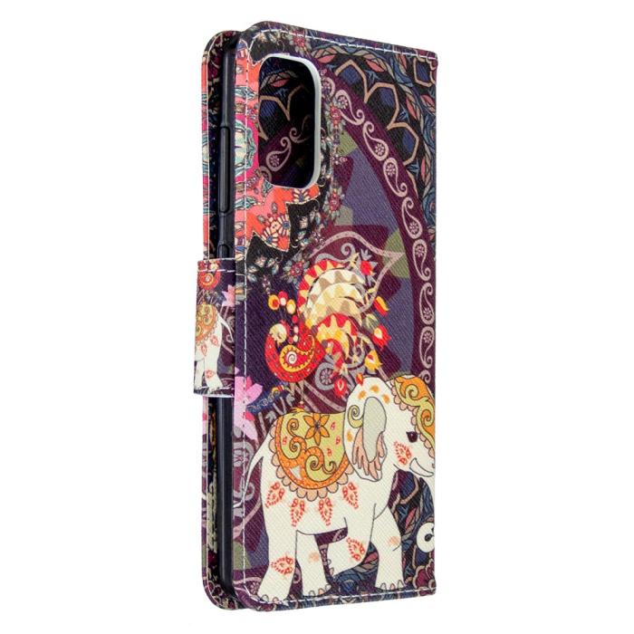 Bild 3, Samsung Galaxy A41 - Plånboksfodral - Mandala Elefant