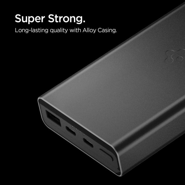 Bild 3, Spigen 20000 mAh 30W Powerbank Svart