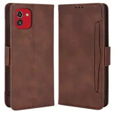 Samsung Galaxy A03 Fodral Avtagbart Kortfodral Brun