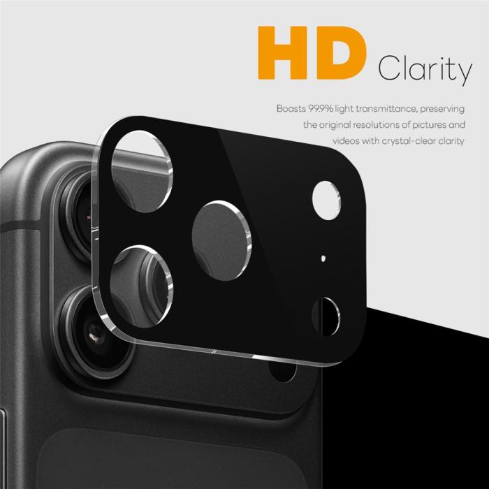 Bild 2, NORTHJO iPhone 18 Pro Max 2-PACK Linsskydd Svart