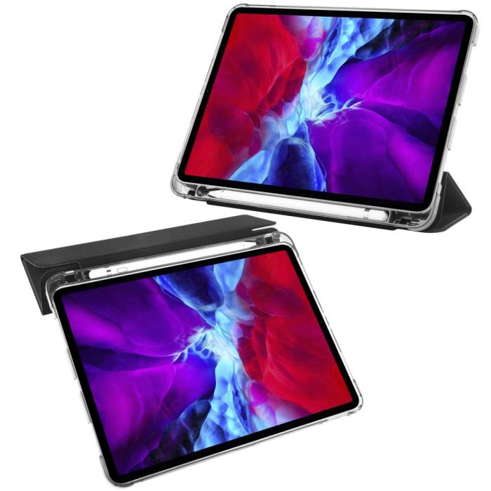 Bild 3, iPad Pro 12.9 Fodral Tri-Fold Pennhållare Svart