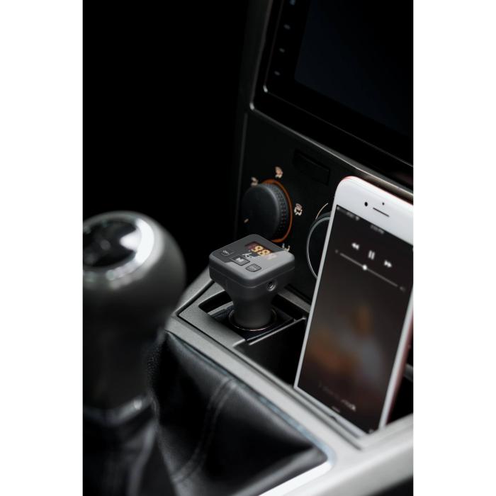 Bild 3, Kitsound MYFM2 Bluetooth FM Sändare för Bil Med Mic Svart
