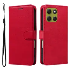 Motorola Moto G86 Power / G86 5G Fodral L&auml;der R&ouml;d