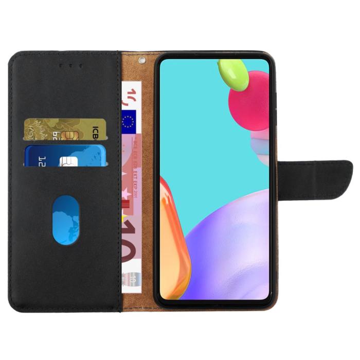 Bild 2, Motorola Moto G84 5G Fodral Äkta Läder Svart