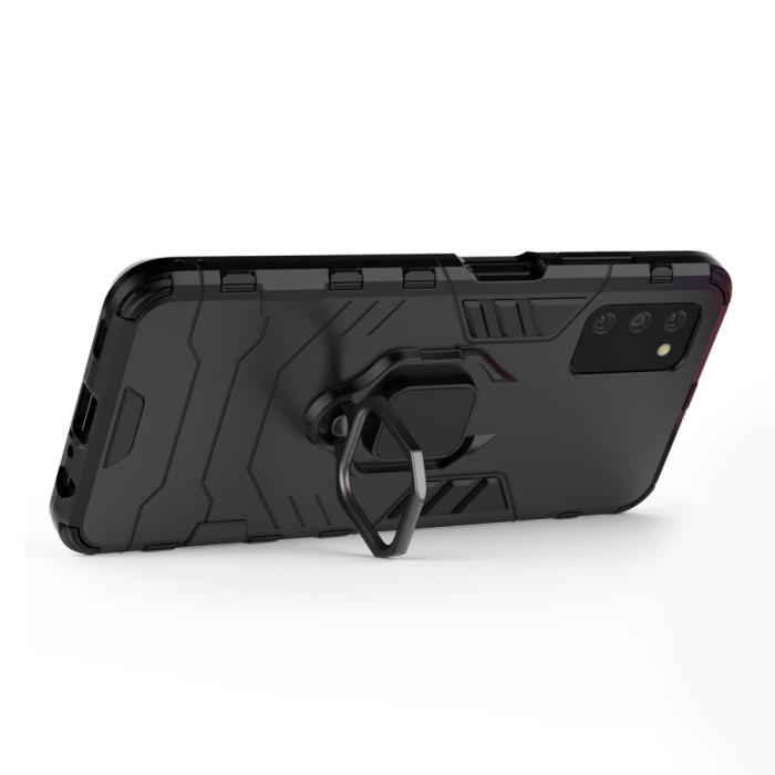 Bild 3, Samsung Galaxy A03s Skal Hybrid Ring Svart