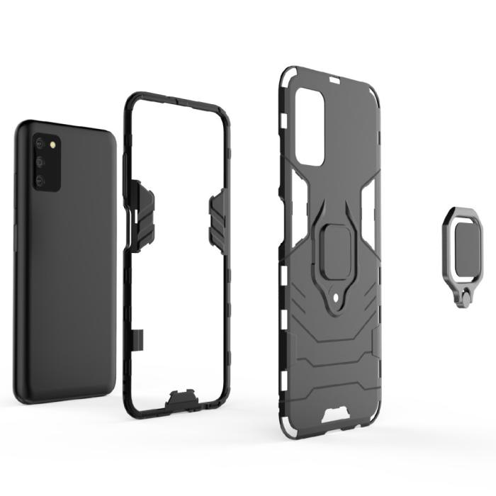 Bild 5, Samsung Galaxy A03s Skal Hybrid Ring Svart