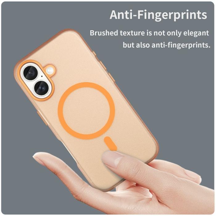 Bild 5, iPhone 16 Skal MagSafe Slim Matt Orange