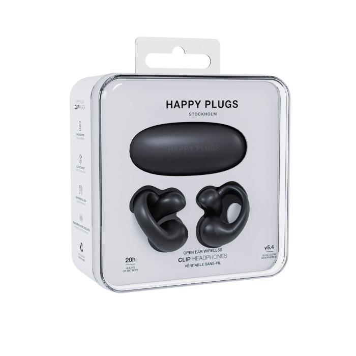 Bild 6, Happy Plugs In-Ear Hörlurar Clip OWS True-Wireless Svart
