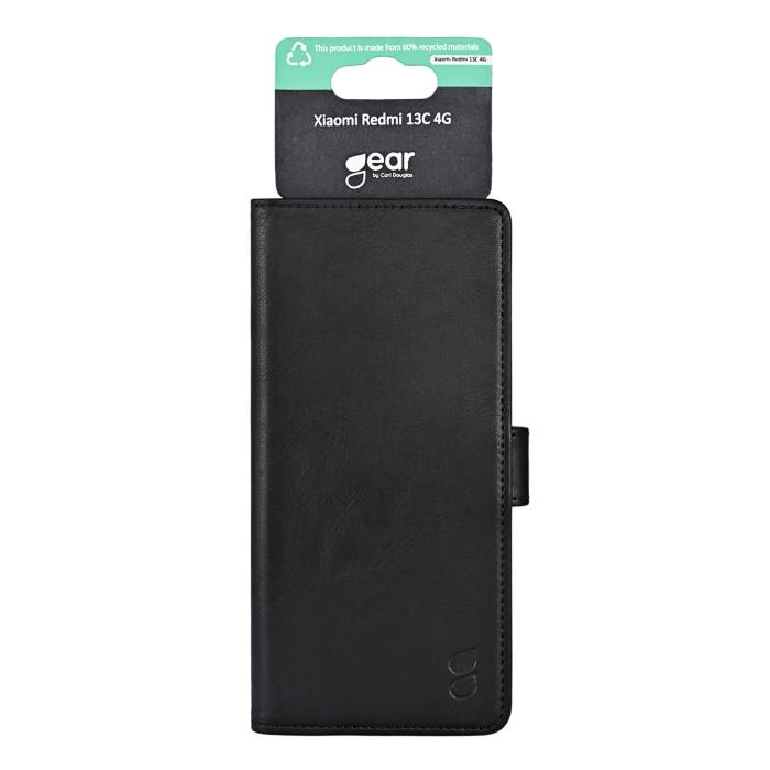 Bild 1, Gear Xiaomi Redmi 13C 4G Fodral Läder Svart
