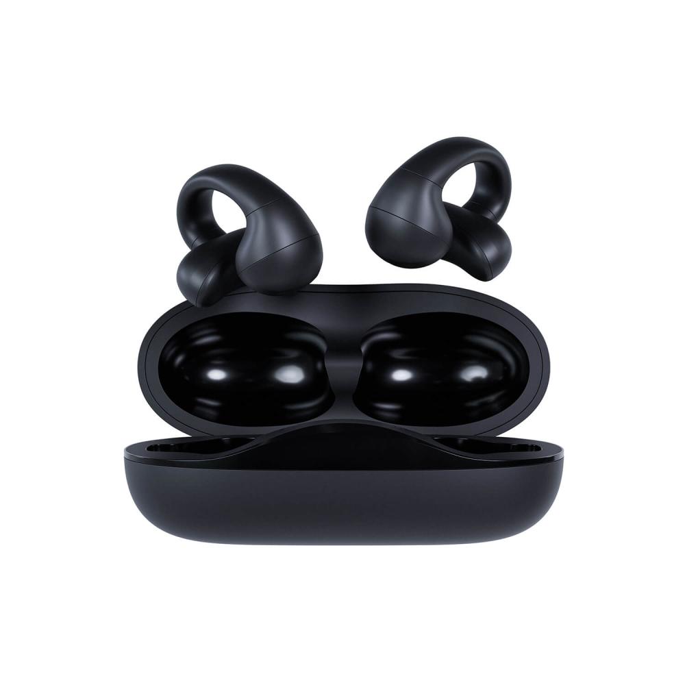 Happy Plugs In-Ear Hörlurar Clip OWS True-Wireless Svart