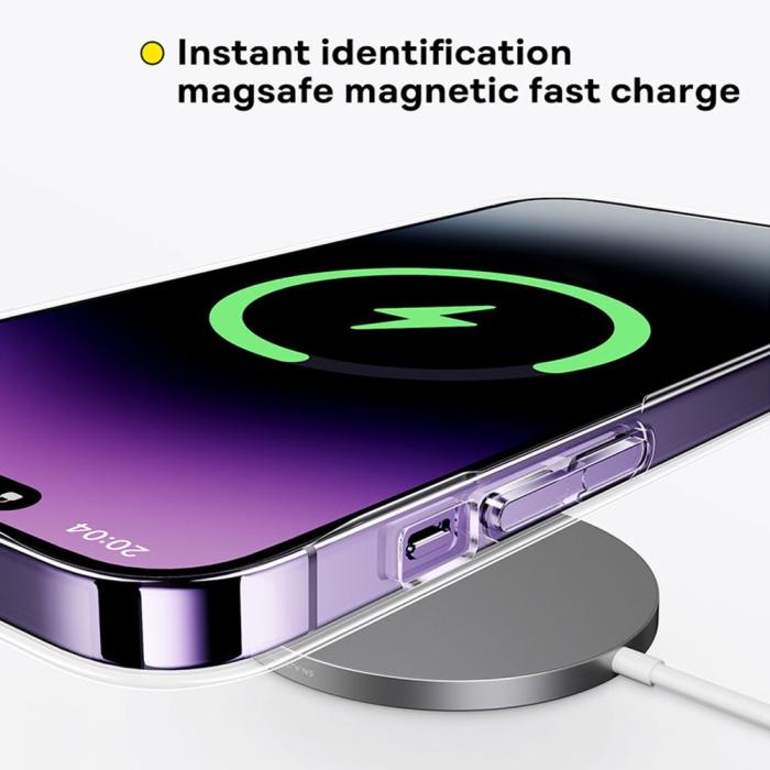 Bild 2, BASEUS iPhone 15 Skal MagSafe Lucent Series Transparent