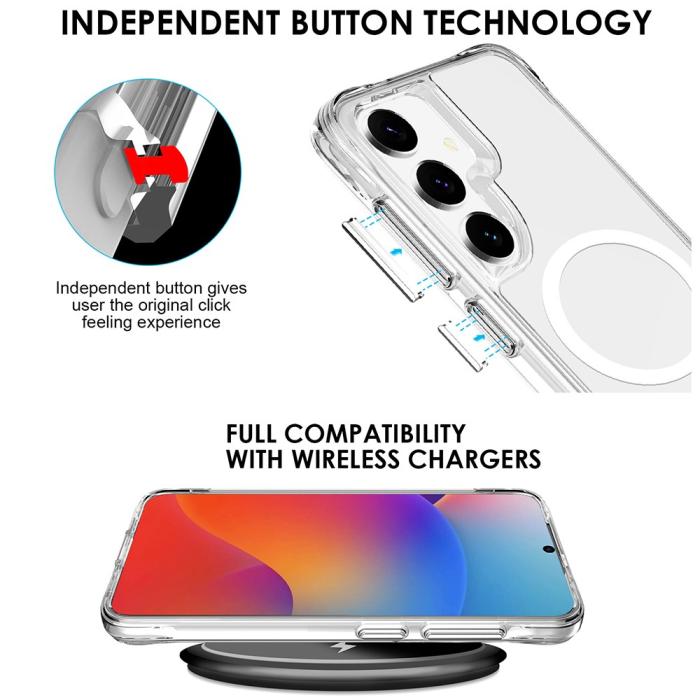 Bild 3, Samsung Galaxy S25 Skal MagSafe Transparent
