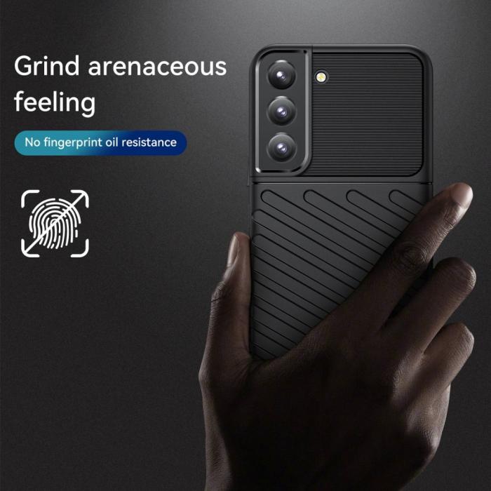 Bild 3, Samsung Galaxy S23 Plus Skal Twill Textur Svart