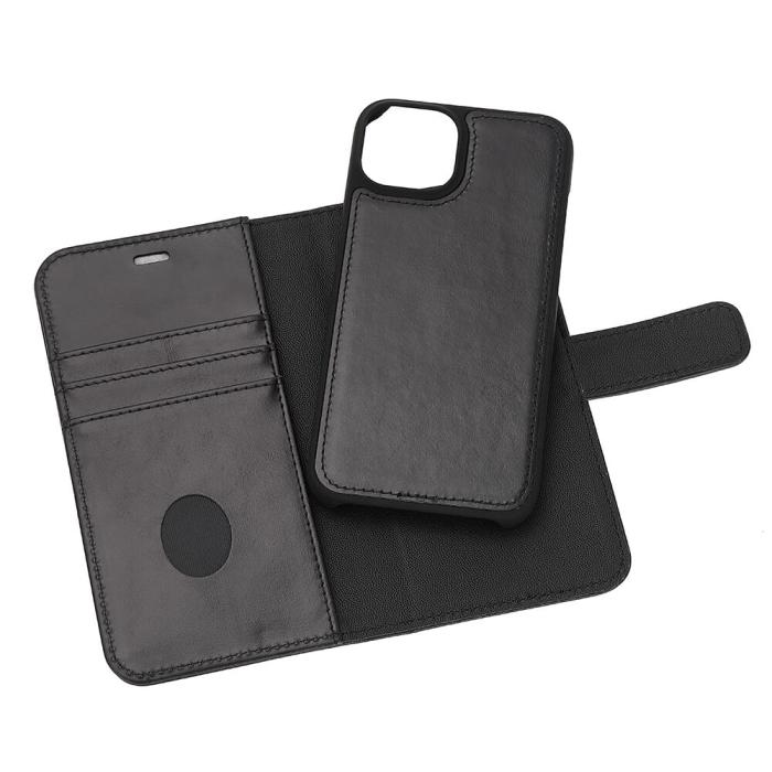 Bild 6, Radicover iPhone 13/14 Mobilfodral 2in1 Äkta Läder Svart