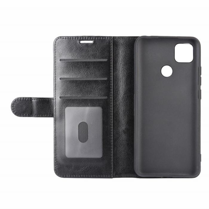 Bild 5, Xiaomi Redmi 9C Fodral Crazy Horse Svart