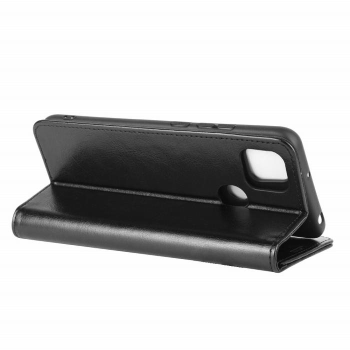 Bild 6, Xiaomi Redmi 9C Fodral Crazy Horse Svart