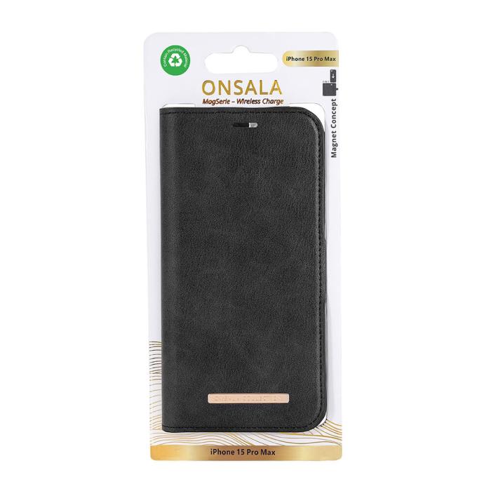Bild 2, ONSALA iPhone 15 Pro Max Fodral ECO 2in1 MagSafe Svart