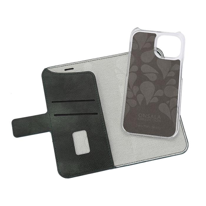 Bild 4, ONSALA iPhone 15 Fodral ECO 2in1 MagSafe Grön