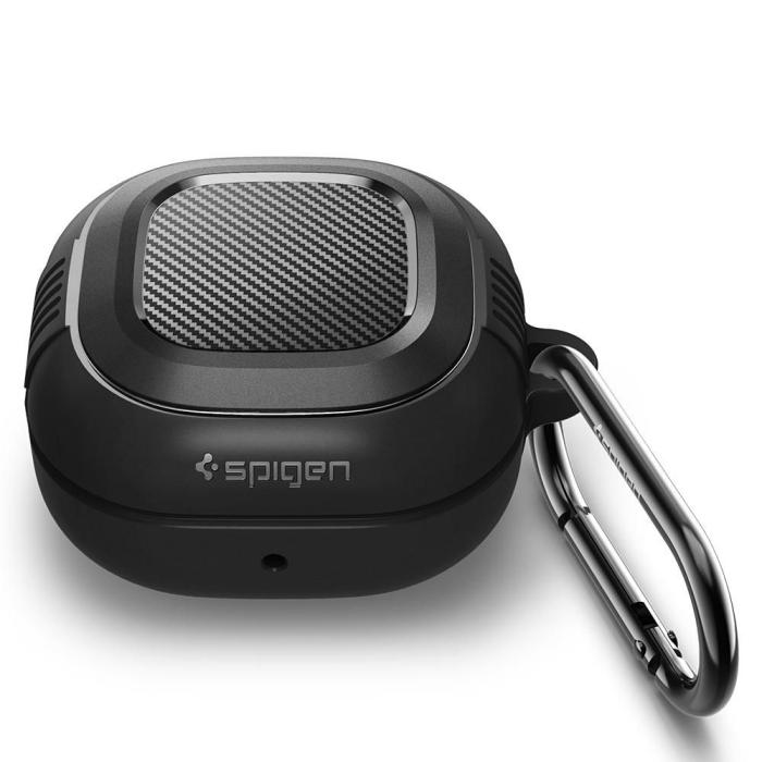 Bild 3, Spigen Galaxy Buds FE/2 PRO/2/LIVE/PRO Fodral Rugged Armor Matt Svart