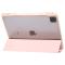 iPad Pro 13 2024 Tri-Fold Fodral Med Penhållare Ljus Rosa