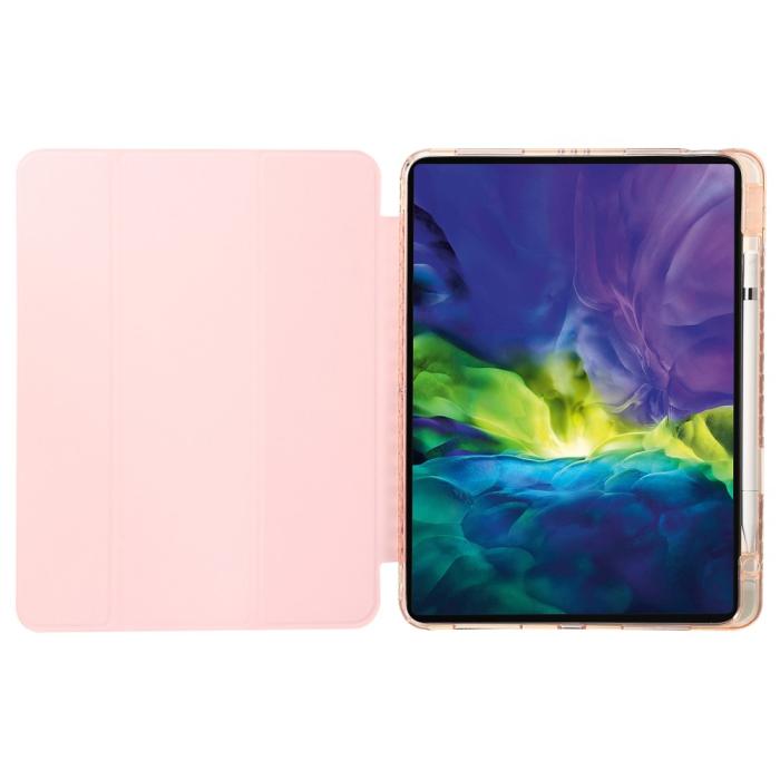 Bild 2, iPad Pro 13 2024 Tri-Fold Fodral Med Penhållare Ljus Rosa