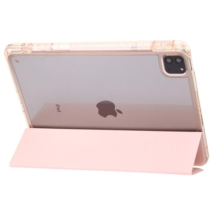 Bild 4, iPad Pro 13 2024 Tri-Fold Fodral Med Penhållare Ljus Rosa