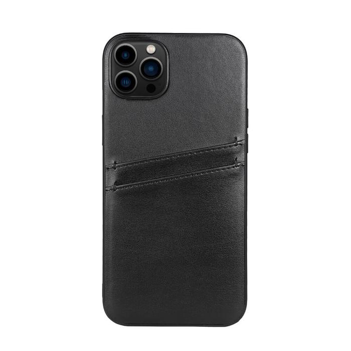 Bild 1, Buffalo iPhone 14 Plus Skal Läder Med 2 Kortfack Svart