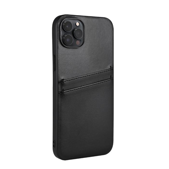 Bild 3, Buffalo iPhone 14 Plus Skal Läder Med 2 Kortfack Svart