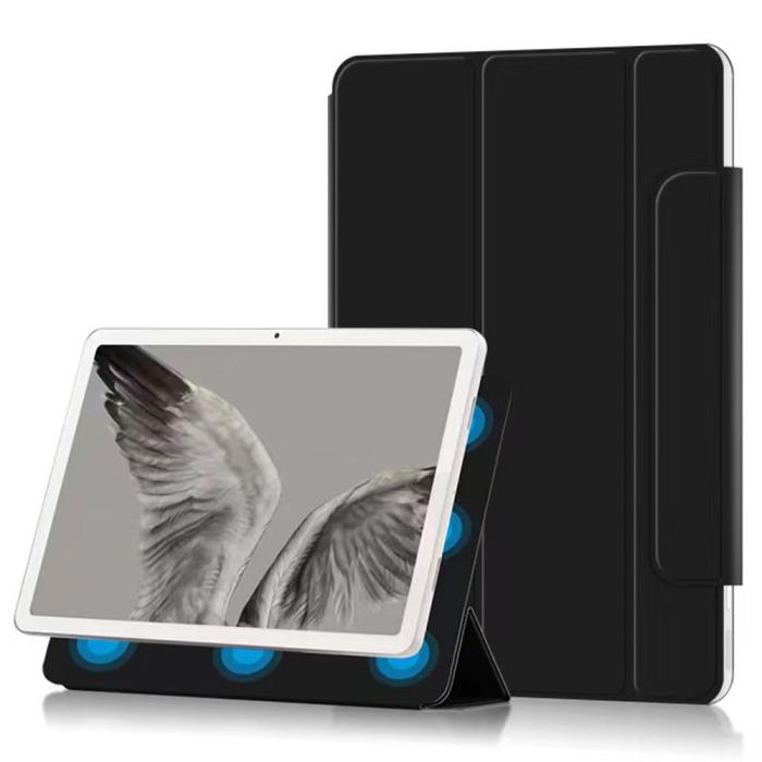 Bild 1, Google Pixel Tablet Fodral 2in1 Magnet Tri-Fold Svart