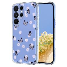 Samsung Galaxy S26 Ultra Skal Med Tryck Fj&auml;rilar / Blommor