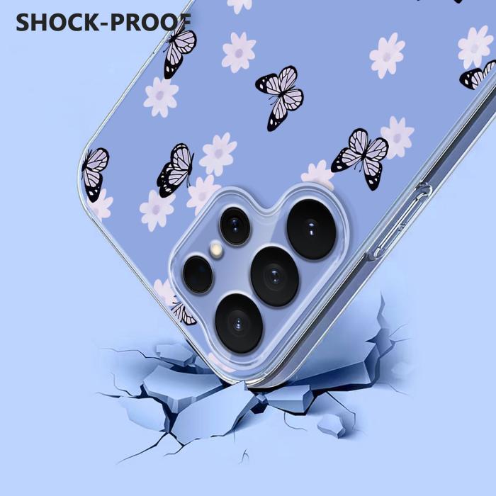 Bild 3, Samsung Galaxy S26 Ultra Skal Med Tryck Fjärilar / Blommor