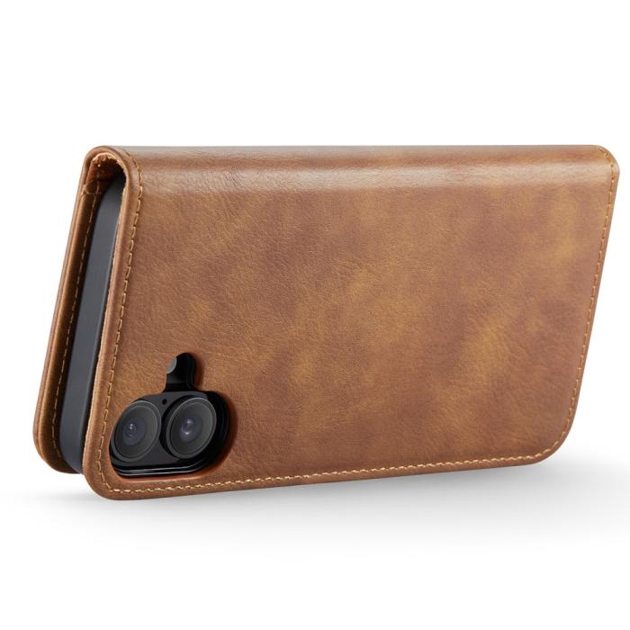 Bild 4, DG.MING iPhone 16 Fodral 2in1 Magnet Brun