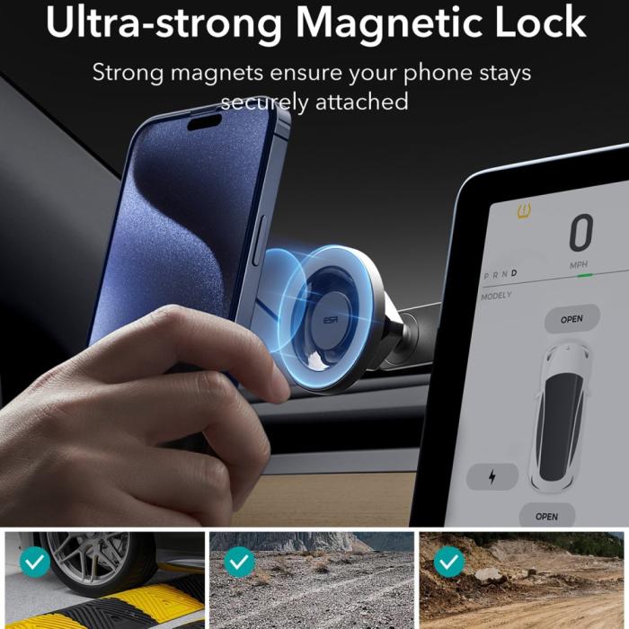 Bild 6, ESR MagSafe Mobilhållare För Skärmar / Instrumentbräda Svart