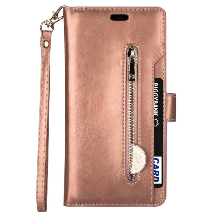 Bild 2, Samsung Galaxy S22 Plus Fodral Multifunktionell Läder Roséguld