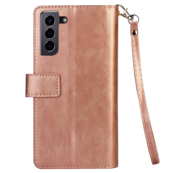 Bild 3, Samsung Galaxy S22 Plus Fodral Multifunktionell Läder Roséguld
