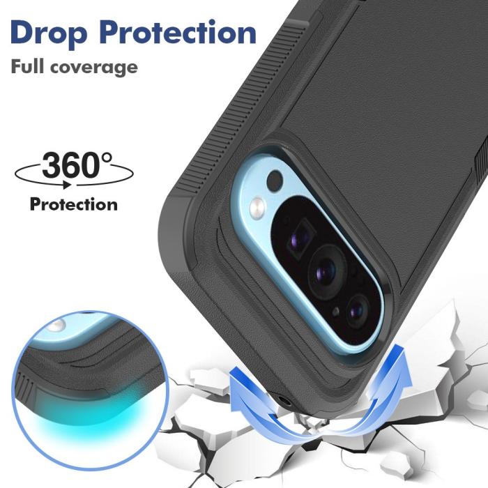 Bild 5, Google Pixel 9/9 Pro Skal Xtreme Shockproof Hybrid Svart