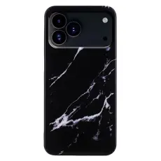 iPhone 17 Pro Max Skal Marmor TPU Svart