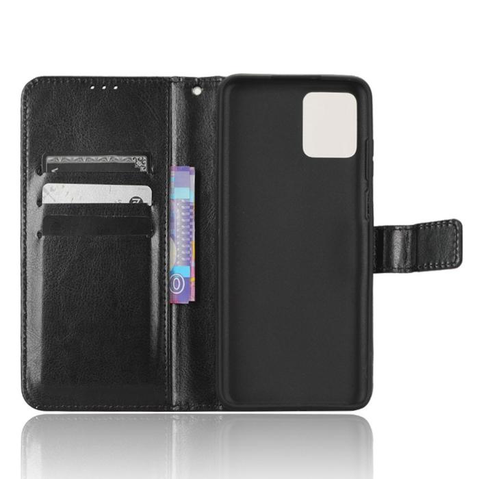 Bild 4, Motorola Moto G32 Fodral Crazy Horse Läder Svart