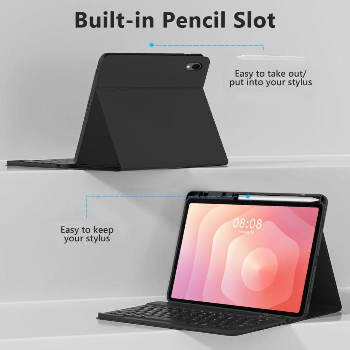 Bild 4, Tech-Protect Samsung Galaxy Tab S11 Fodral SC Tangentbord Svart