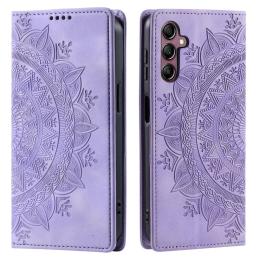 Samsung Galaxy A25 5G Fodral Flip Mandala Läder Lila