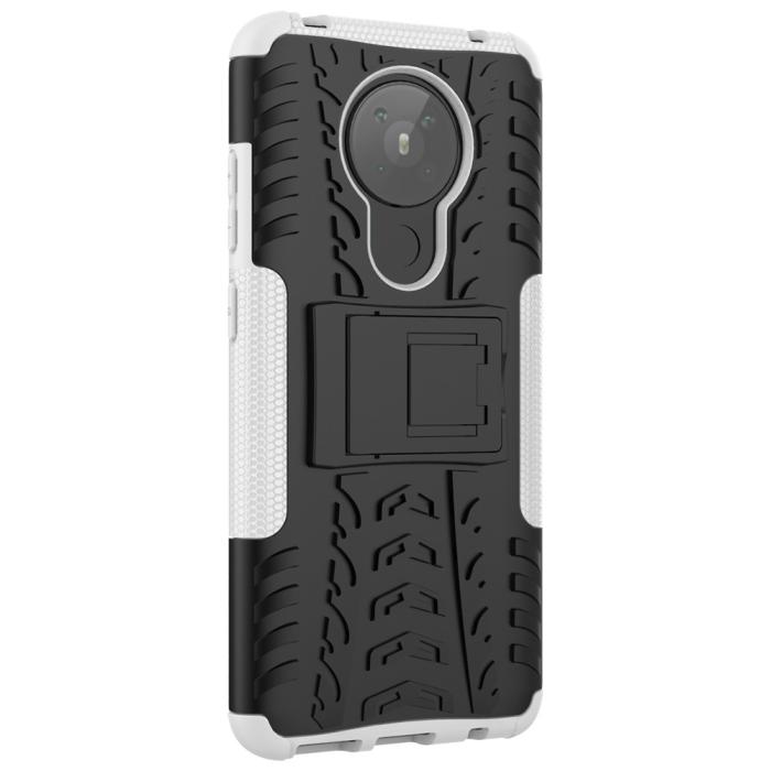 Bild 5, Nokia 5.3 - Ultimata Stöttåliga Skalet med Stöd - Vit