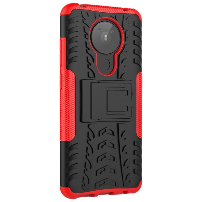 Bild 5, Nokia 5.3 - Ultimata Stöttåliga Skalet med Stöd - Röd
