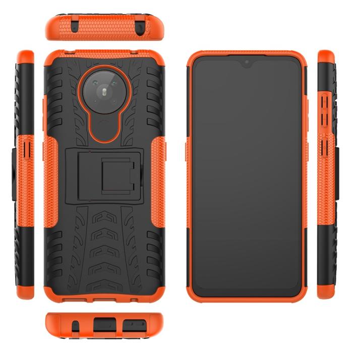Bild 2, Nokia 5.3 - Ultimata Stöttåliga Skalet med Stöd - Orange