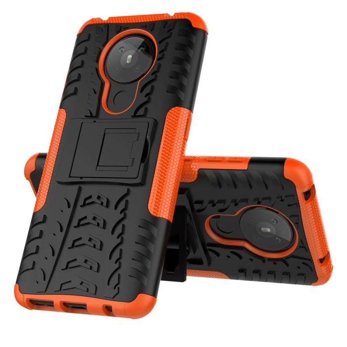 Bild 3, Nokia 5.3 - Ultimata Stöttåliga Skalet med Stöd - Orange