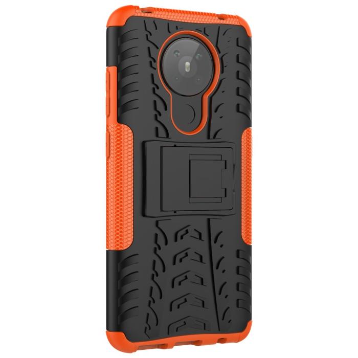Bild 5, Nokia 5.3 - Ultimata Stöttåliga Skalet med Stöd - Orange