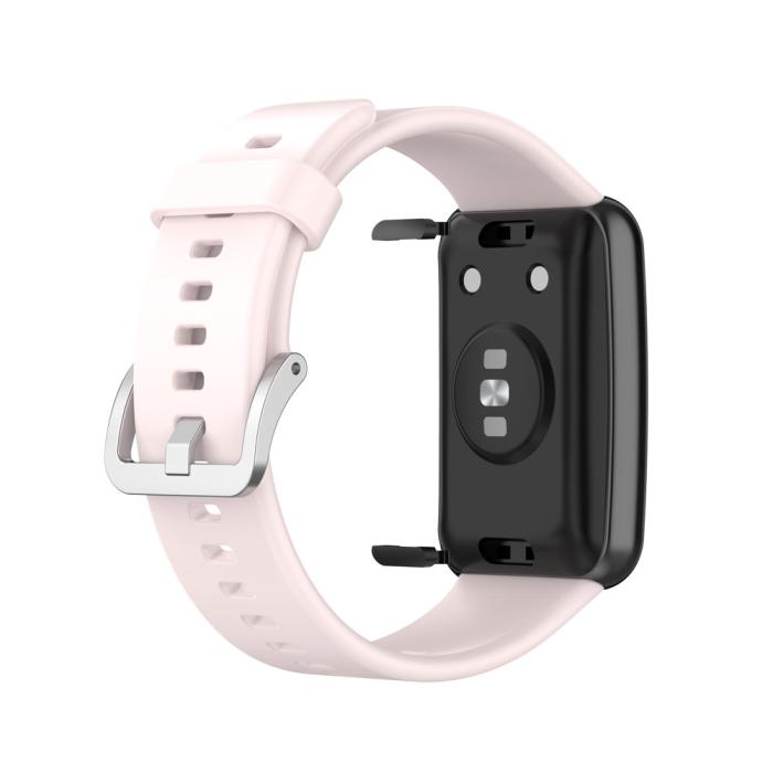 Bild 4, Silikon Armband För Huawei Watch Fit - Ljus Rosa