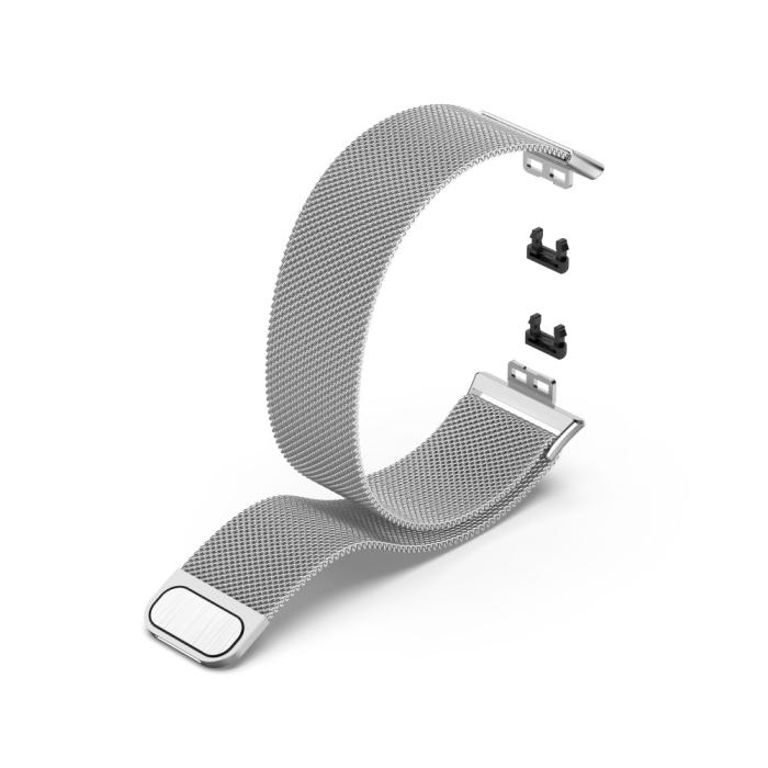 Bild 5, Milanese Loop Metall Armband Huawei Watch Fit - Silver