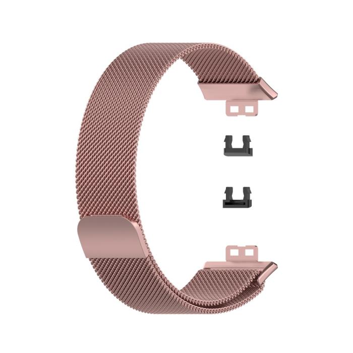 Bild 1, Milanese Loop Metall Armband Huawei Watch Fit - Rosa