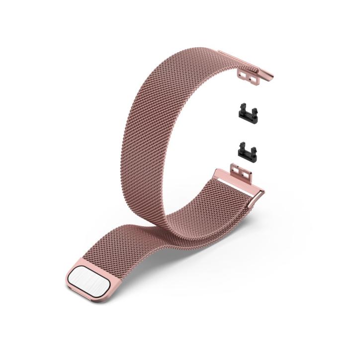 Bild 5, Milanese Loop Metall Armband Huawei Watch Fit - Rosa
