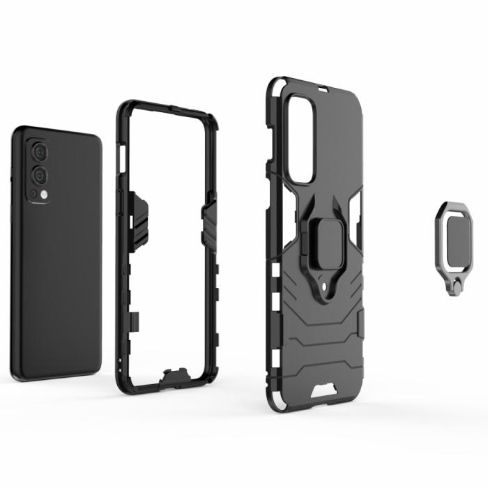 Bild 5, OnePlus Nord 2 5G - Hybrid Ring Skal - Röd
